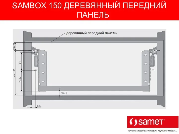 SAMBOX 150 ДЕРЕВЯННЫЙ ПЕРЕДНИЙ ПАНЕЛЬ