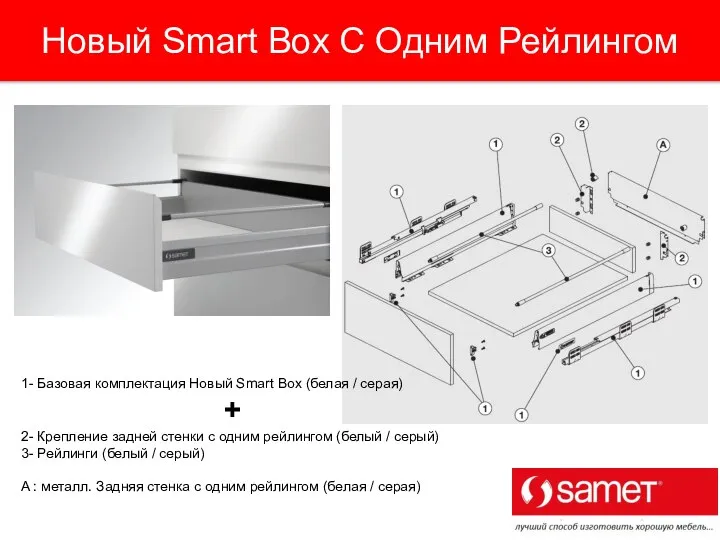 Новый Smart Box С Одним Рейлингом 1- Базовая комплектация Новый Smart