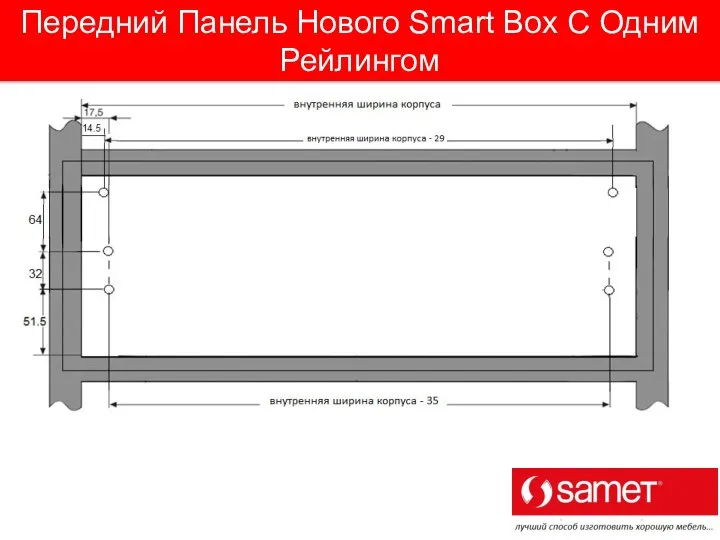 Передний Панель Нового Smart Box С Одним Рейлингом