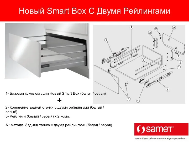 Новый Smart Box С Двумя Рейлингами 1- Базовая комплектация Новый Smart