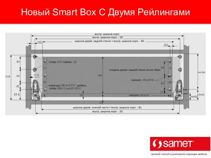 Новый Smart Box С Двумя Рейлингами