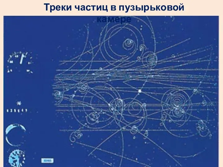 Треки частиц в пузырьковой камере