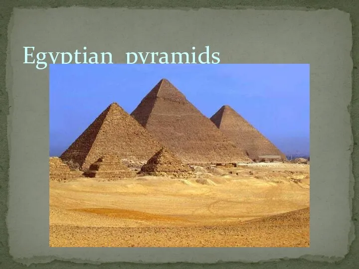 Egyptian pyramids