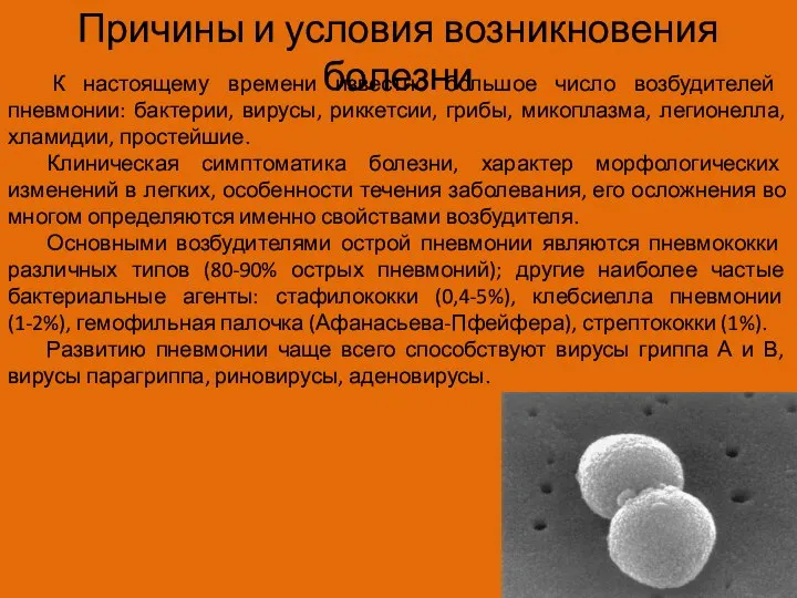 Причины и условия возникновения болезни К настоящему времени известно большое число