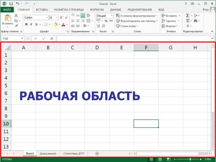 РАБОЧАЯ ОБЛАСТЬ