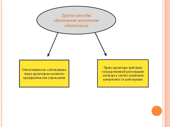 Другие способы обеспечения исполнения обязательств Ответственность собственника перед кредитором казенного предприятия