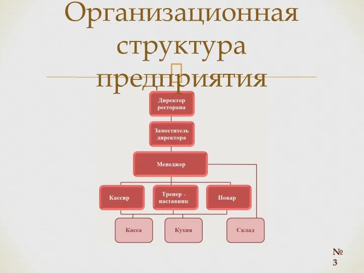 Организационная структура предприятия №3