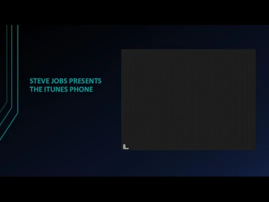 STEVE JOBS PRESENTS THE ITUNES PHONE