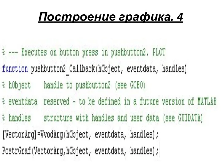 Построение графика. 4