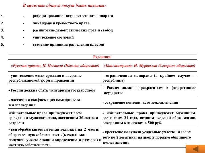 В качестве общего могут быть названы: - реформирование государственного аппарата -