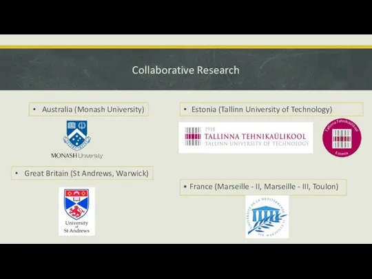 Collaborative Research France (Marseille - II, Marseille - III, Toulon) Great
