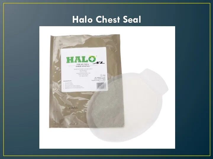 Halo Chest Seal