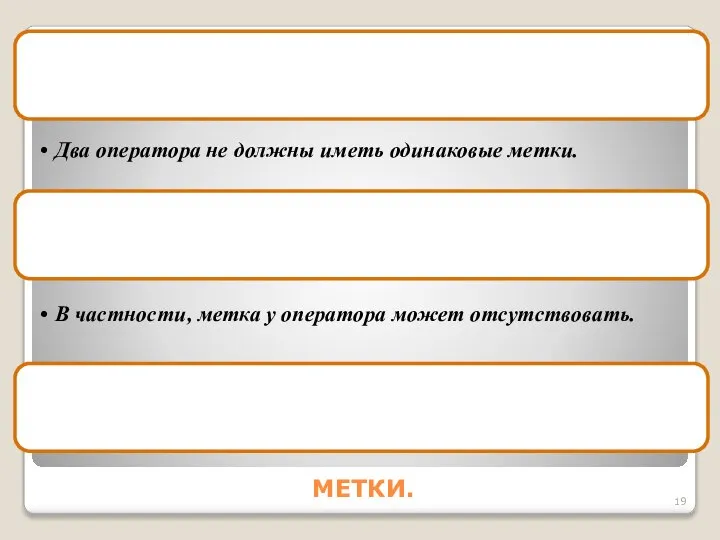 МЕТКИ.