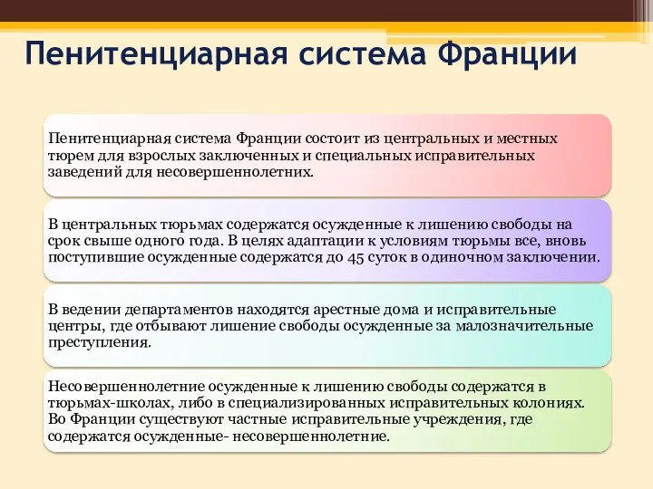 Пенитенциарная система Франции