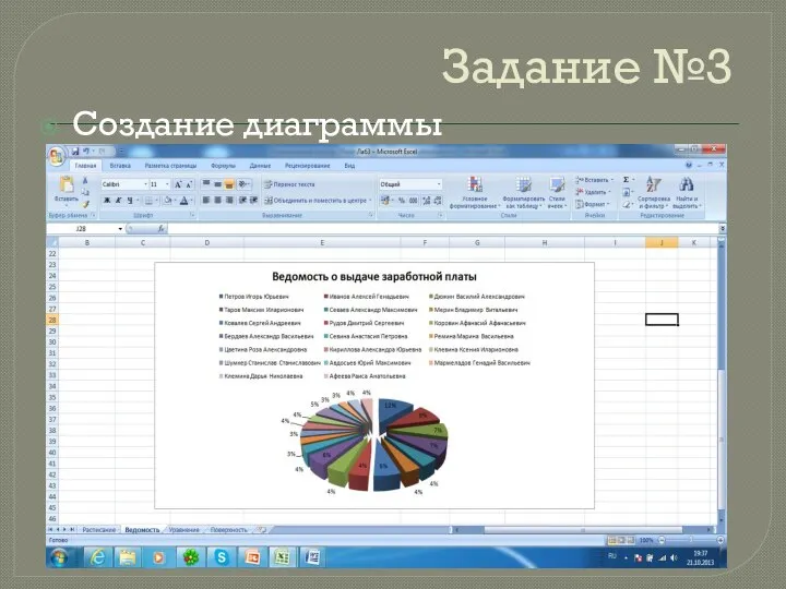 Задание №3 Создание диаграммы