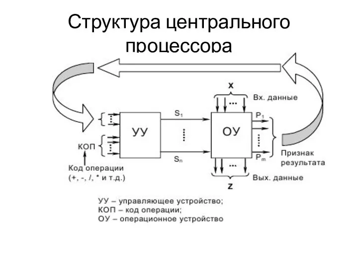 Структура центрального процессора