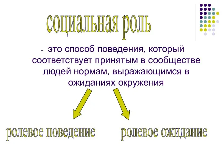 это способ поведения, который соответствует принятым в сообществе людей нормам, выражающимся