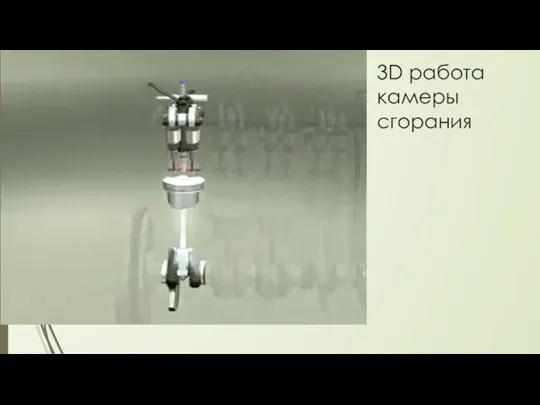 3D работа камеры сгорания