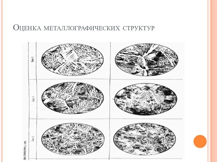 Оценка металлографических структур