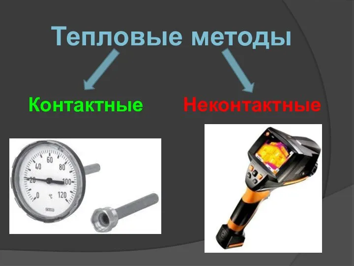 Тепловые методы Контактные Неконтактные