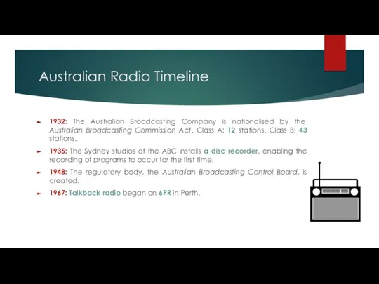 Australian Radio Timeline 1932: The Australian Broadcasting Company is nationalised by