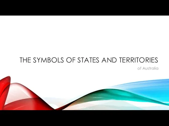 THE SYMBOLS OF STATES AND TERRITORIES of Australia