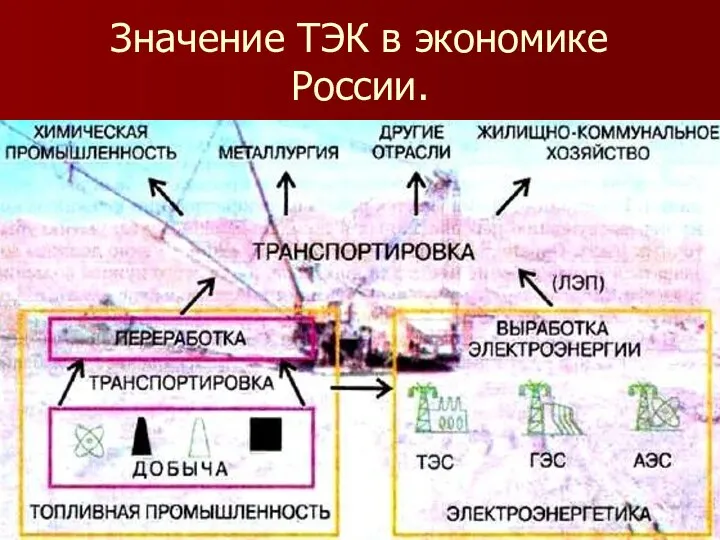 Значение ТЭК в экономике России.