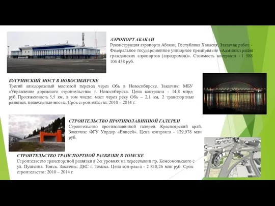 АЭРОПОРТ АБАКАН Реконструкция аэропорта Абакан, Республика Хакасия. Заказчик работ - Федеральное