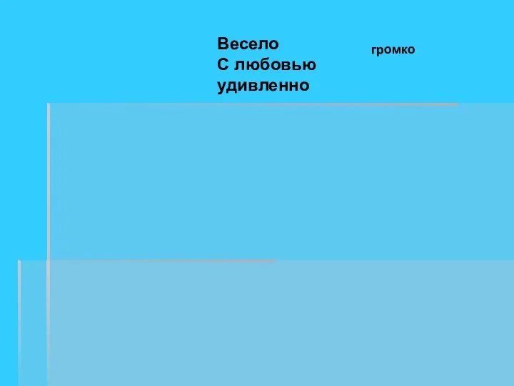 Весело С любовью удивленно громко