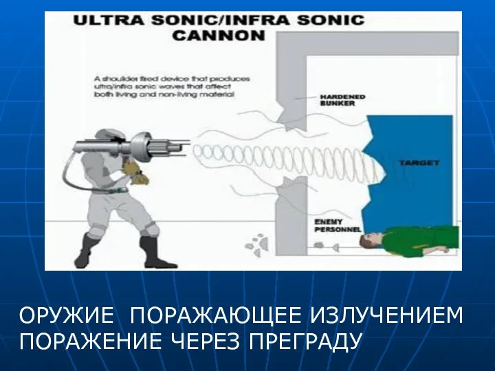 ОРУЖИЕ ПОРАЖАЮЩЕЕ ИЗЛУЧЕНИЕМ ПОРАЖЕНИЕ ЧЕРЕЗ ПРЕГРАДУ