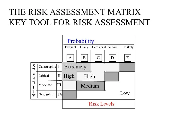THE RISK ASSESSMENT MATRIX KEY TOOL FOR RISK ASSESSMENT