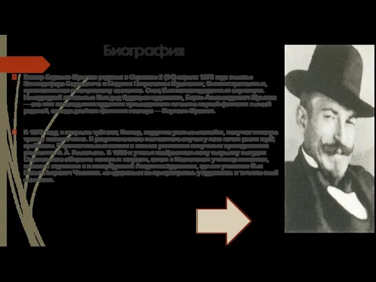 Биография Виктор Борисов-Мусатов родился в Саратове 2 (14) апреля 1870 года