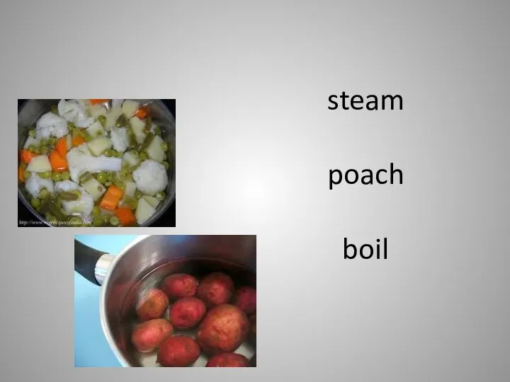 steam poach boil