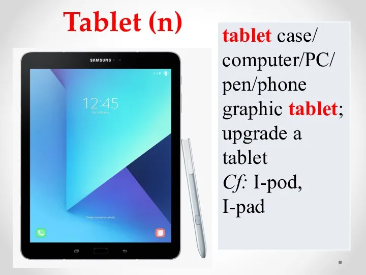 Tablet (n)