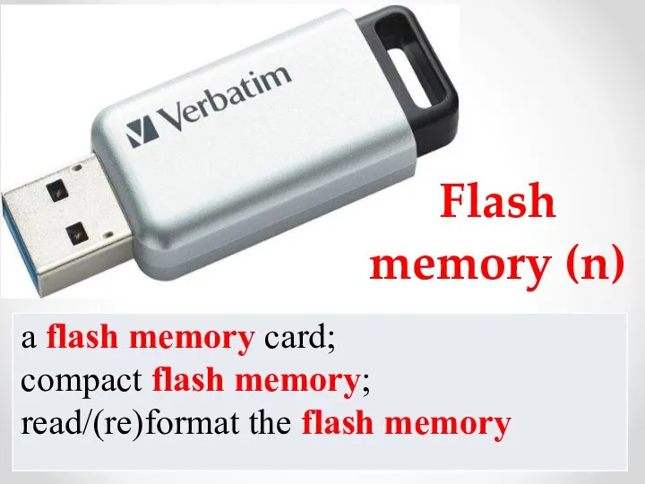 Flash memory (n)