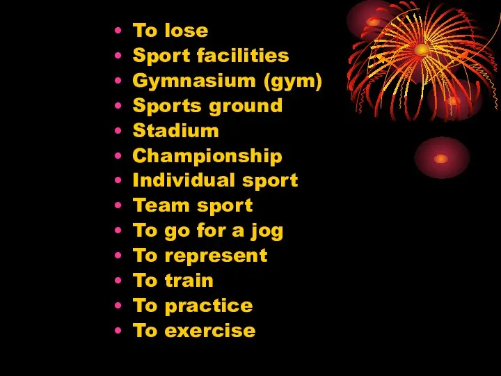 To lose Sport facilities Gymnasium (gym) Sports ground Stadium Championship Individual