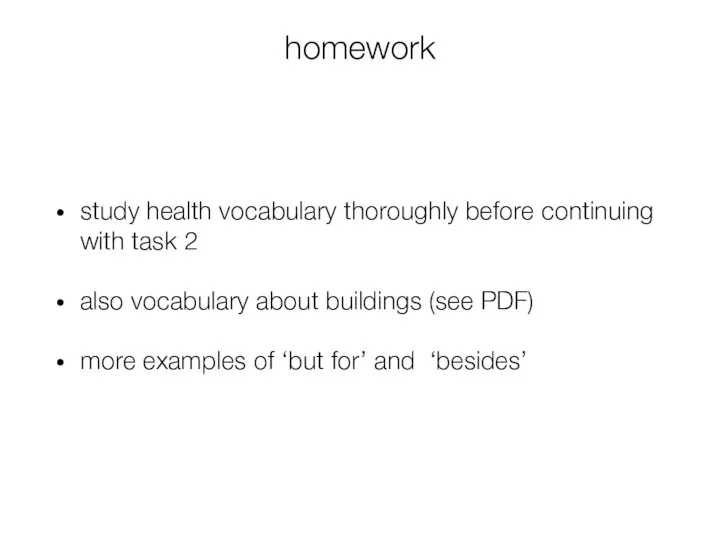 homework study health vocabulary thoroughly before continuing with task 2 also