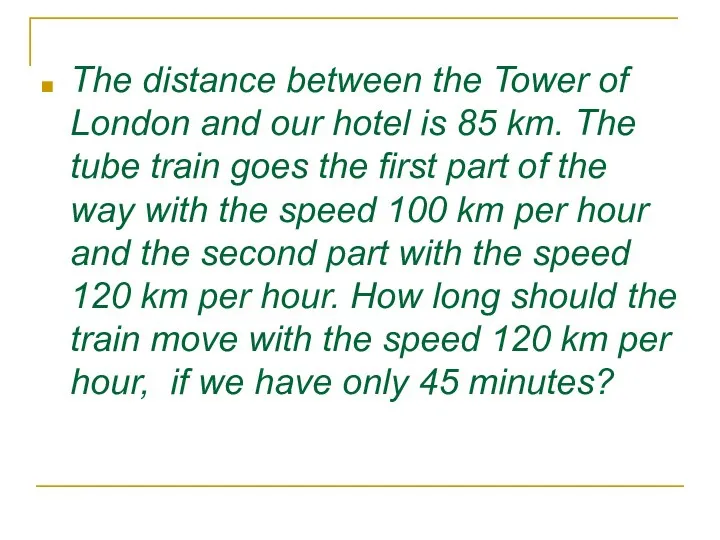 The distance between the Tower of London and our hotel is
