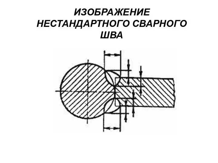 ИЗОБРАЖЕНИЕ НЕСТАНДАРТНОГО СВАРНОГО ШВА