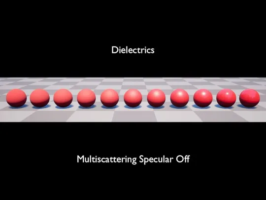 Multiscattering Specular Off Dielectrics