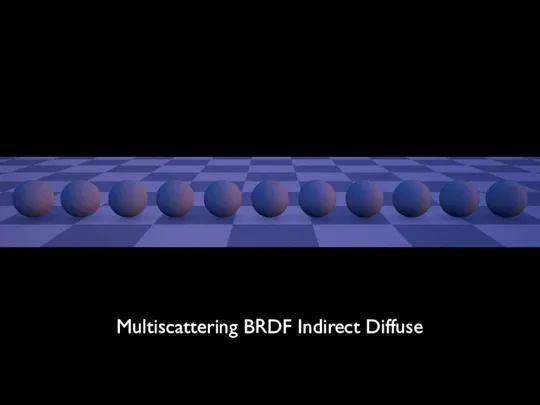 Multiscattering BRDF Indirect Diffuse