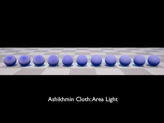 Ashikhmin Cloth: Area Light