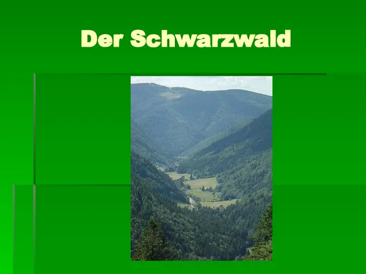 Der Schwarzwald