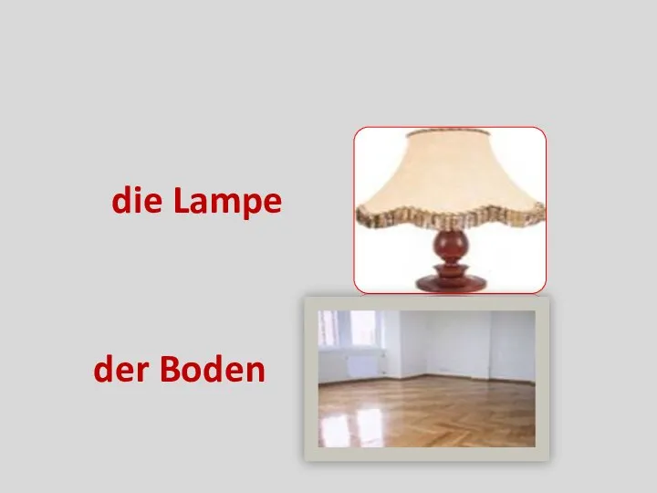 die Lampe der Boden