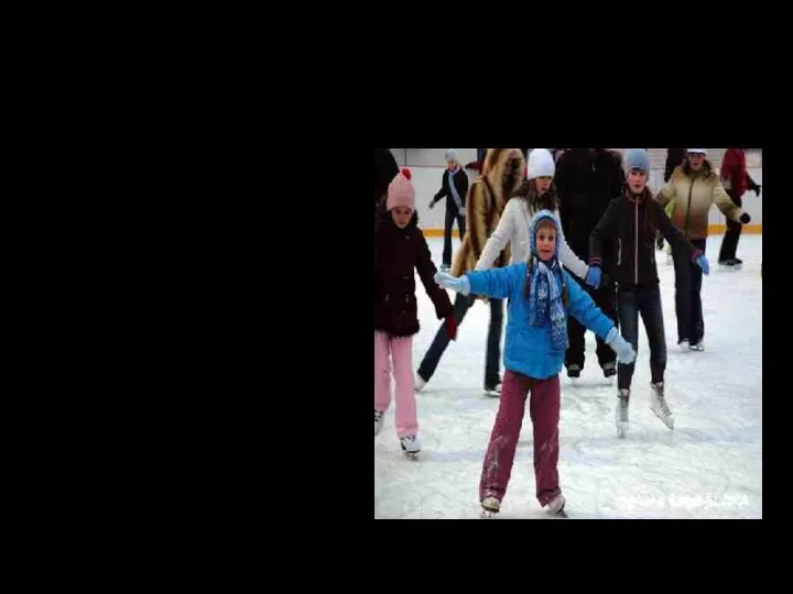 Der Winter Was machen die Kinder? Läufst du im Winter Schlittschuh gern?