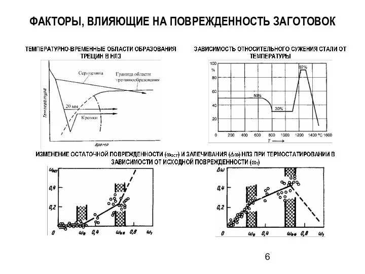 ФАКТОРЫ, ВЛИЯЮЩИЕ НА ПОВРЕЖДЕННОСТЬ ЗАГОТОВОК