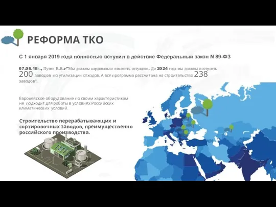 РЕФОРМА ТКО С 1 января 2019 года полностью вступил в действие