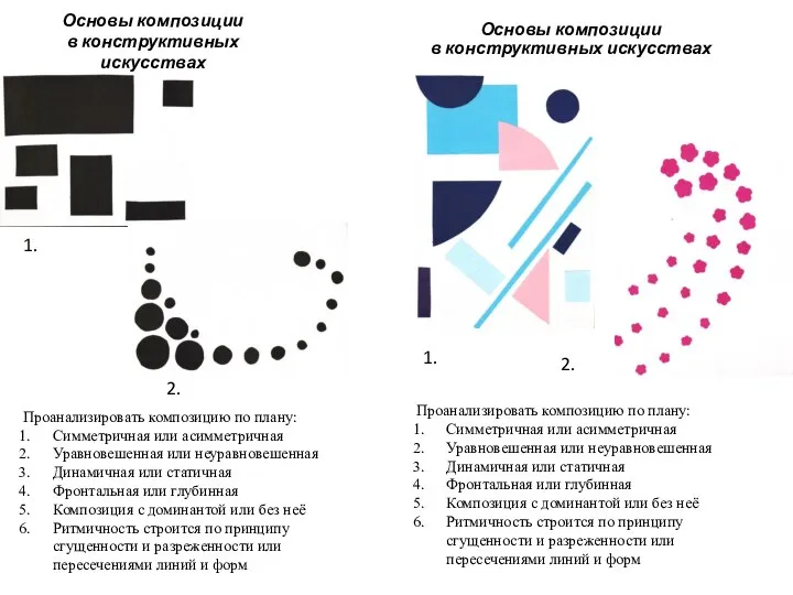 Основы композиции в конструктивных искусствах Основы композиции в конструктивных искусствах Проанализировать