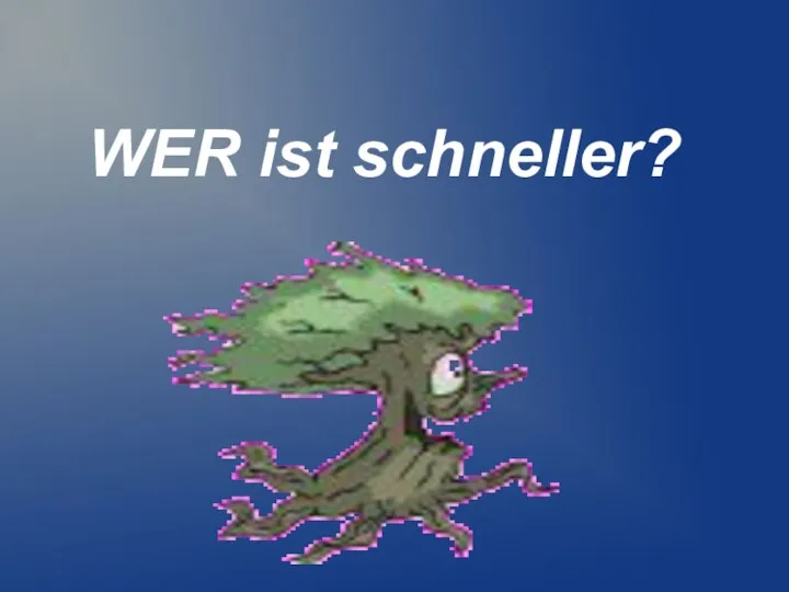 WER ist schneller?