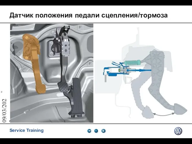 09/03/2023 Датчик положения педали сцепления/тормоза